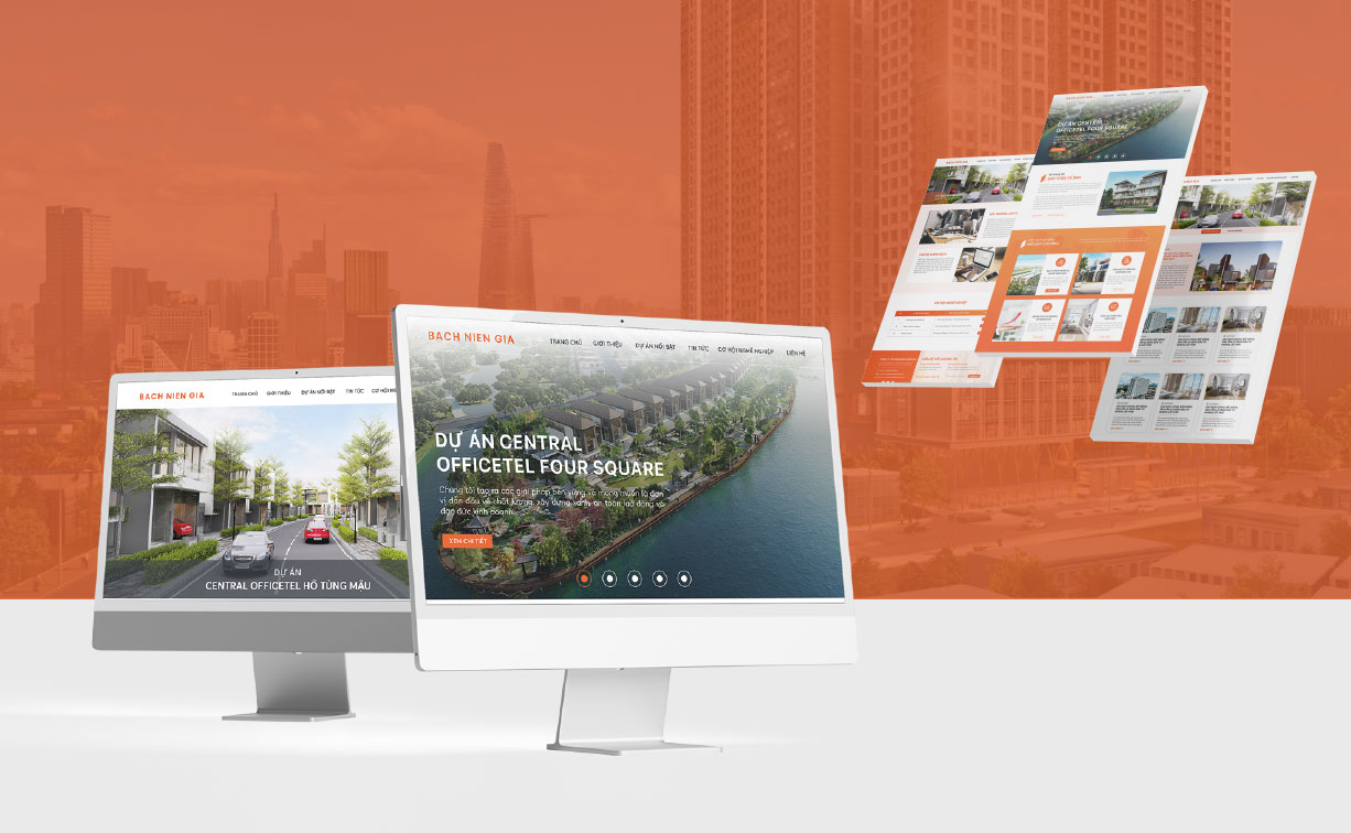 Minh họa chủ đề: thiết kế website nội thất