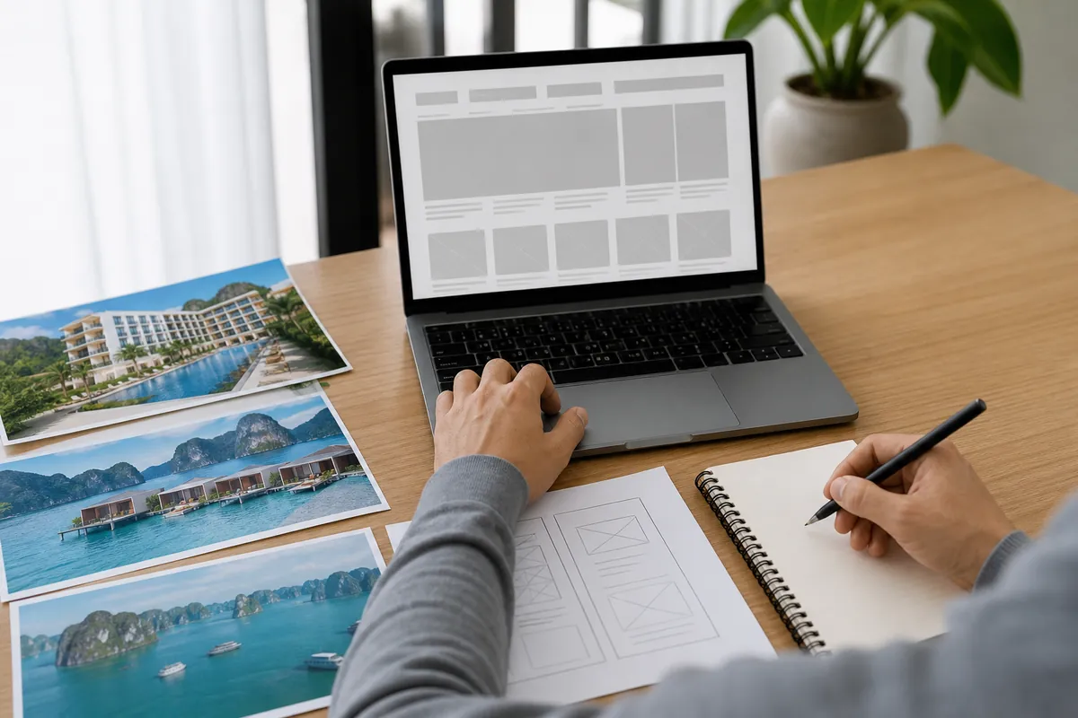 Lập kế hoạch UX cho website khách sạn Hạ Long