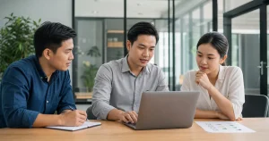 Nhóm doanh nghiệp rà soát website trước khi bàn giao